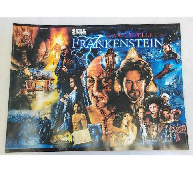 SEGA FRANKENSTEIN Pinball Machine Translite #830-5236-00 (1115I) 