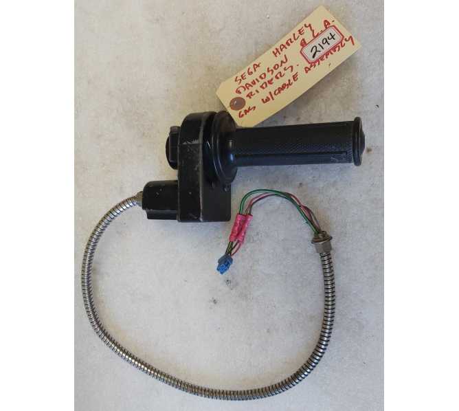 SEGA HARLEY DAVIDSON & L.A. RIDERS Arcade Game GAS & CABLE Assembly (2194) 
