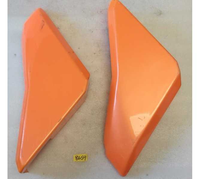 SEGA HARLEY DAVIDSON / LA RIDERS  Arcade Game PLEXIGLASS HEADER END CAPS #8659 