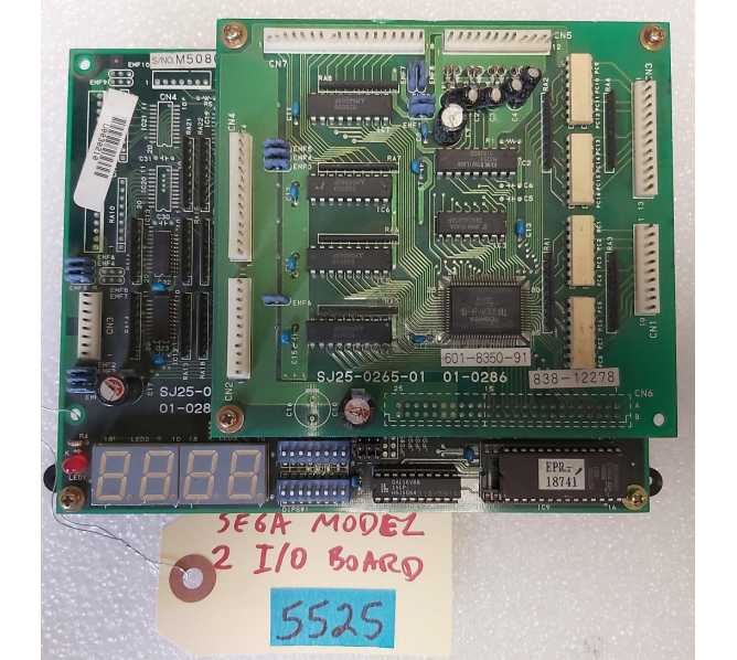 SEGA MODEL 2 Arcade Machine PCB Printed Circuit I/0 Board #5525 for sale 