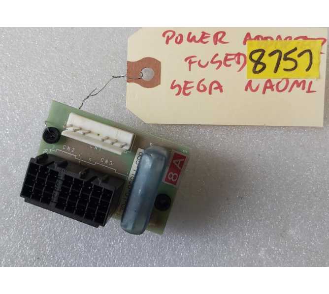 SEGA NAOMI Arcade Game FUSED POWER ADAPTER Board #838-11856-01-UL (8757)