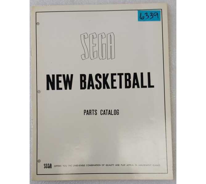 SEGA NEW BASKETBALL Arcade Game Parts Catalog #6339 
