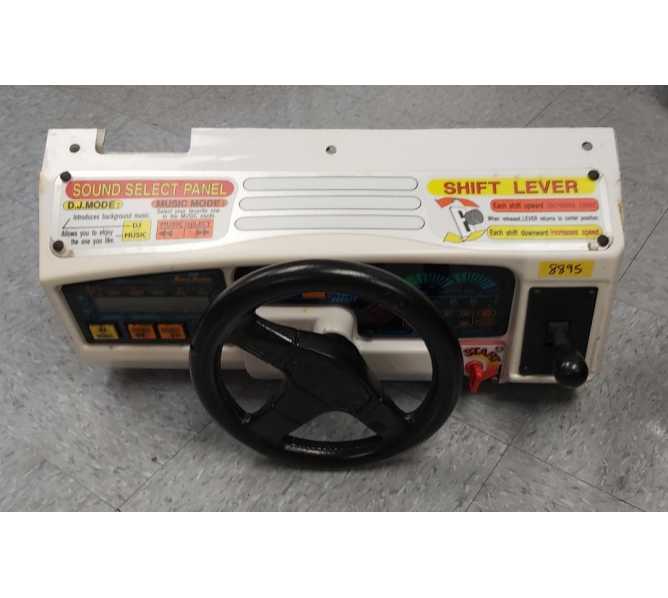 SEGA OUTRUNNERS Arcade Game STEERING WHEEL CONTROL ASSEMBLY #8895 