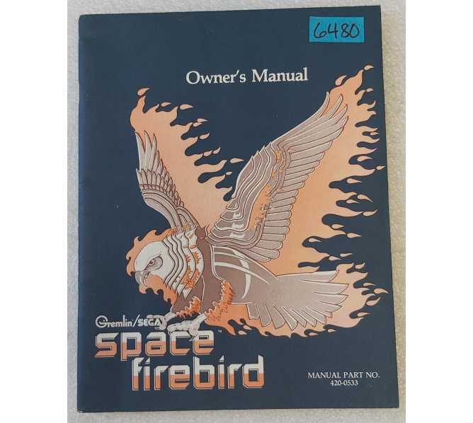 SEGA SPACE FIREBIRD Arcade Game Owner's Manual #6480 