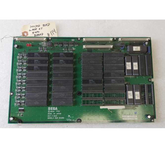 SEGA SUPER GT Arcade Game ROM Board #837-11860 (114)