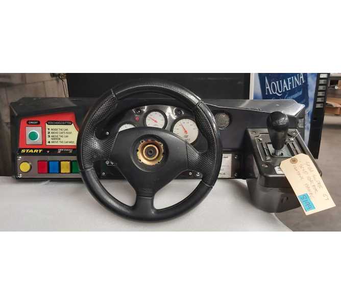 SEGA SUPER GT / SCUD RACER Arcade Game CONTROL PANEL ASSEMBLY w SHIFTER #8199 