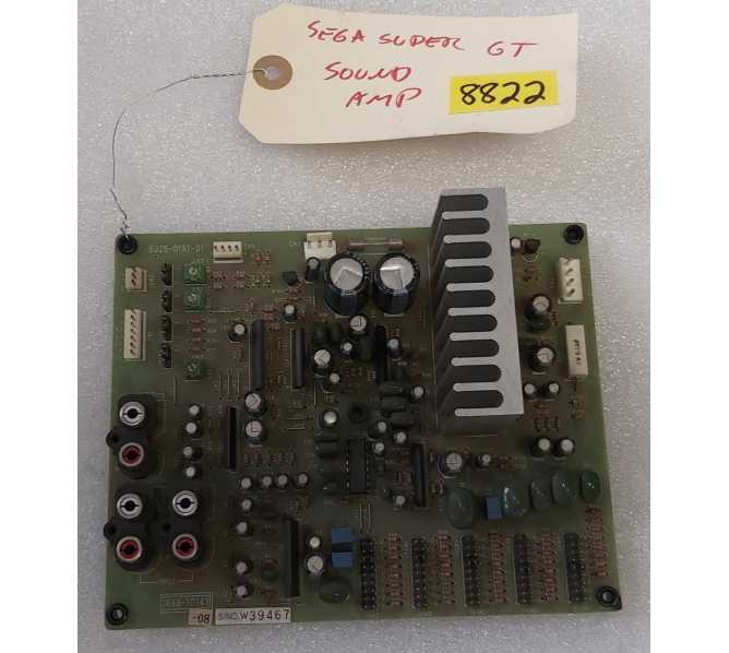 SEGA Super GT Arcade Game SOUND AMP Board #838-10141 (8822)