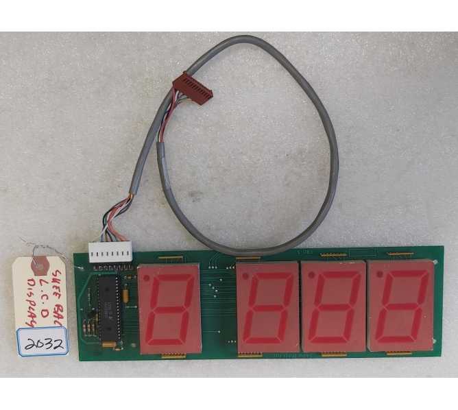 SKEE BALL Arcade Game LCD Display Board #SBD-5 w Harness (2032) 