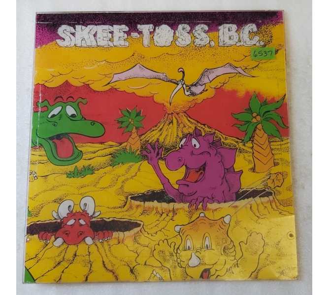 SKEE-BALL, Inc. SKEE-TOSS B.C. Arcade Game Plexiglass Backglass MARQUEE (6537)