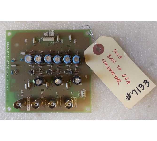 SNK Arcade Game PCB Printed Circuit 50" DLX RGB to BNC CONVERTER Board #839-0582 (7133)  