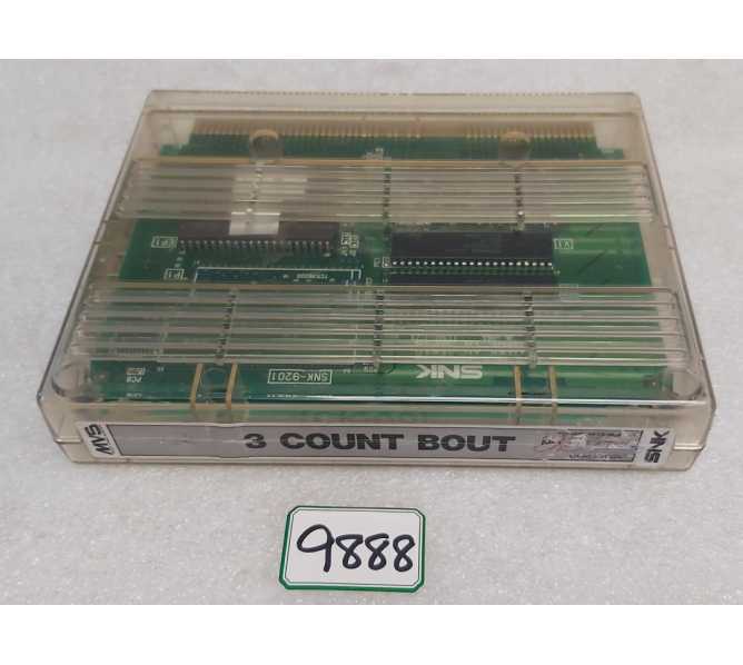 SNK NEO GEO Arcade Game 3 COUNT BOUT MVS Cartridge #9888 