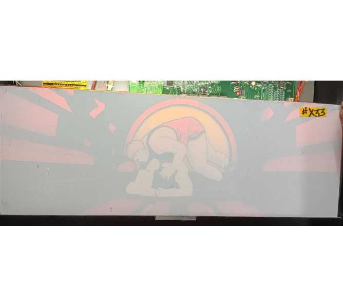 SNK TAG TEAM WRESTLING Arcade Game PLEXIGLASS Header (X33)
