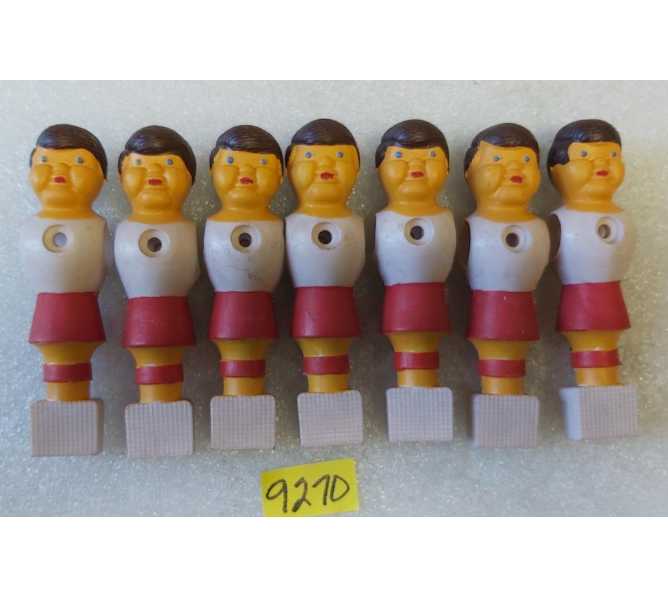 SOCCER FOOSBALL Arcade Game REPLACEMENT MAN Lot of 7 #9270 