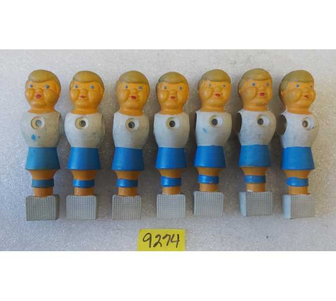 SOCCER FOOSBALL Arcade Game REPLACEMENT MAN Lot of 7 #9274 