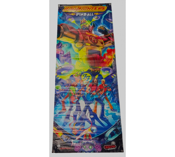 STERN FOO FIGHTERS Original Pinball Machine COLLECTIBLE VINYL DISPLAY BANNER #7667 