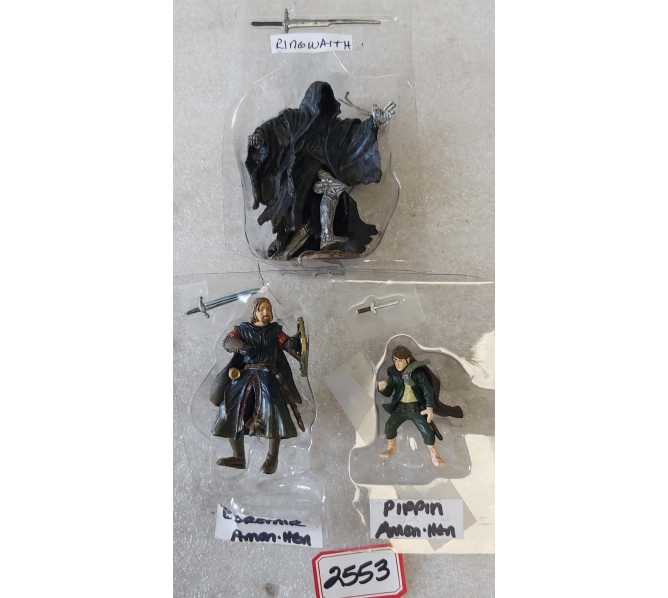 STERN LORD OF THE RINGS Pinball Machine 3 Piece Playfield Toy Figurine Set (2553)