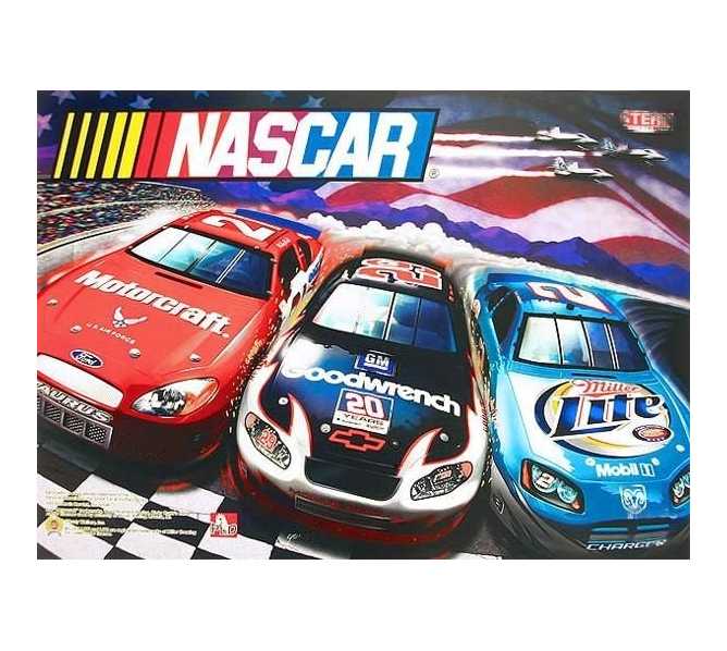 STERN NASCAR MILLER LITE Pinball Translite Backbox Art #515-7252-00-86 