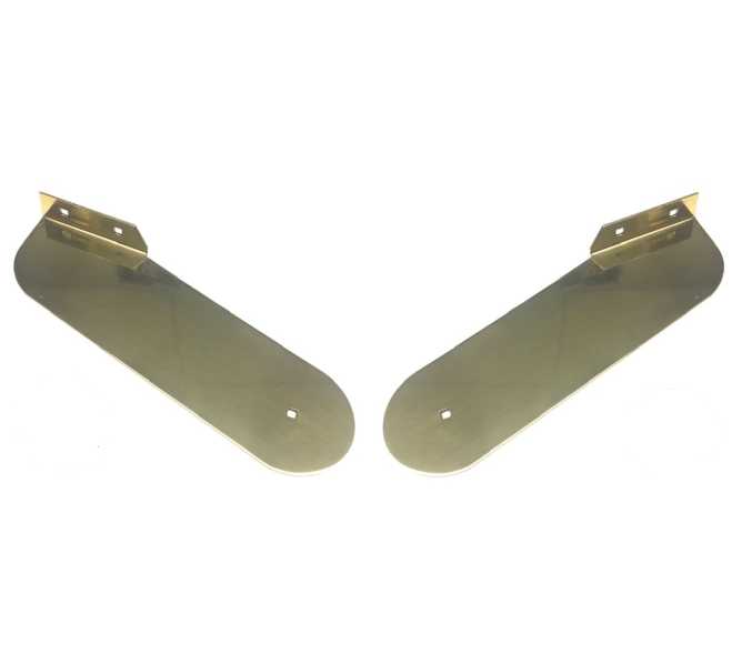 STERN Pinball BACKBOX MOUNTING BRACKET HINGE Set, BRASS #535-7999-05 & 535-7999-04 (2080) 