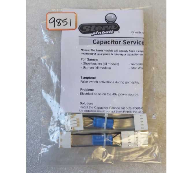STERN Pinball Machine CAPACITOR SERVICE Kit #502-7060-00 (9851)