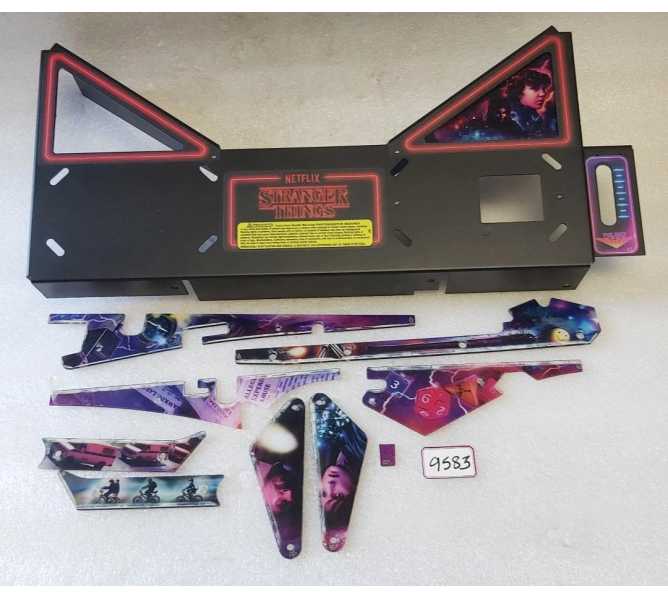 STERN STRANGER THINGS Pinball PREMIUM/LE APRON & MISC PLASTICS #9583  
