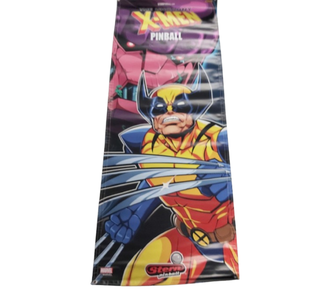 STERN THE UNCANNY X-MEN Original Pinball COLLECTIBLE VINYL DISPLAY BANNER #261117-1 (9436) 