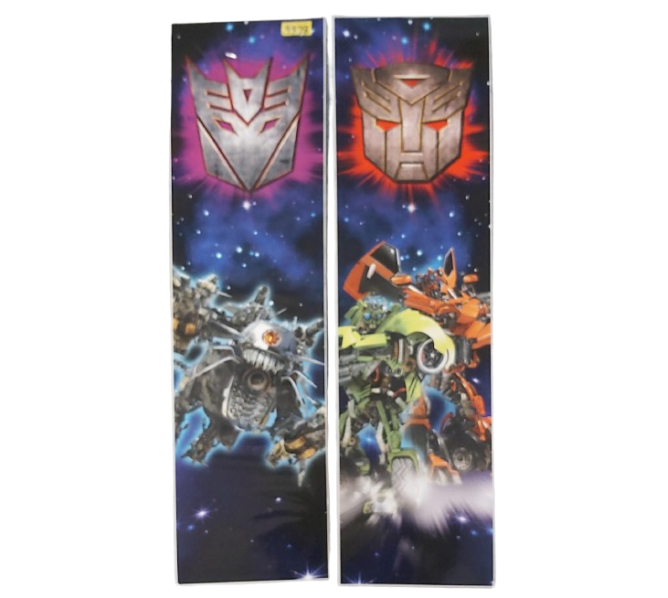 STERN TRANSFORMERS DECEPTICON LE Pinball Machine Backbox Head Side DECAL Set (9378) 