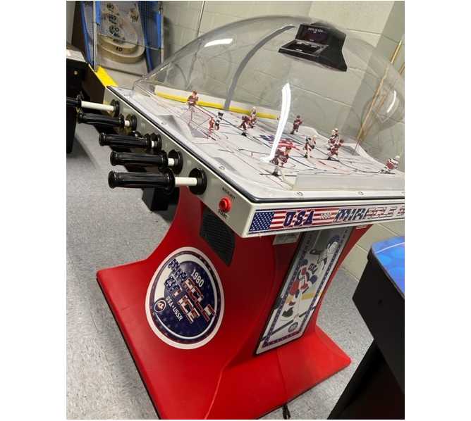 ICE Super Chexx USA Hockey Miracle on ICE Edition Bubble Dome Hockey Arcade Game for sale