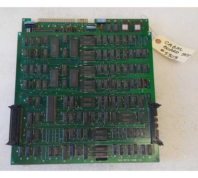 TAD CORP. CABAL Arcade Game Board Set #5303