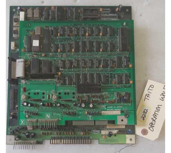 TAITO OPERATION WOLF Arcade Game MAIN & SOUND Boards (2282)