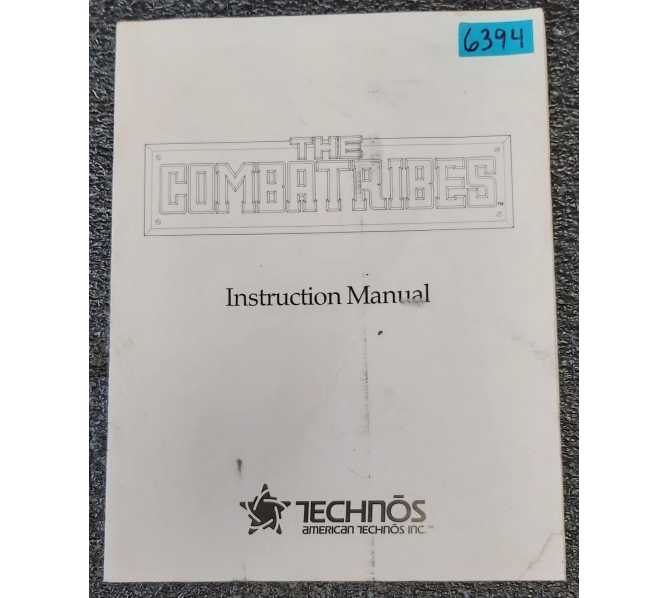 TECHNOS THE COMBATRIBES Arcade Machine INSTRUCTION Manual #6394