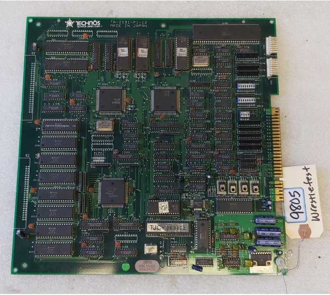 TECHNOS WWF WRESTLEFEST Arcade Game Board #TA-0031-P1-12 (9805) 