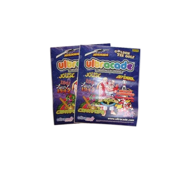 ULTRACADE Arcade Game Cabinet Artwork Decal Set - 2 piece (5154) 