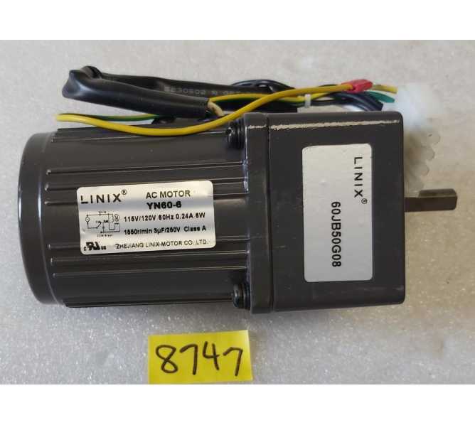UNIS LANE MASTER Arcade Game RETURN BALL ASSY AC GEAR MOTOR #YN60-6 (8747)