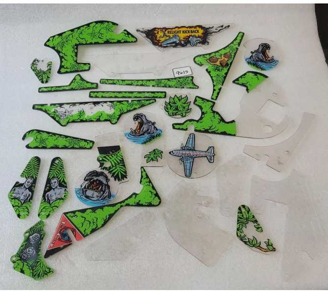 WILLIAMS CONGO Pinball Machine INCOMPLETE PLASTIC Set #9615 