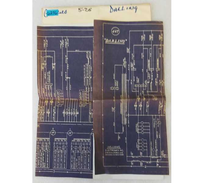 WILLIAMS DARLING Pinball Schematic #6276 