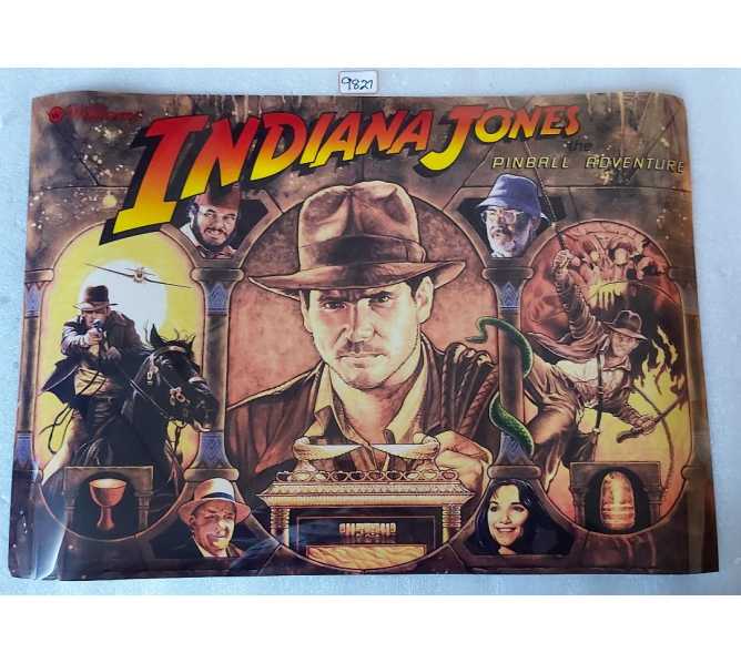 WILLIAMS Indiana Jones Pinball Machine Translite Backbox Artwork #9827