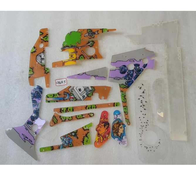 WILLIAMS JUNK YARD Pinball Machine INCOMPLETE PLASTIC Set #9683