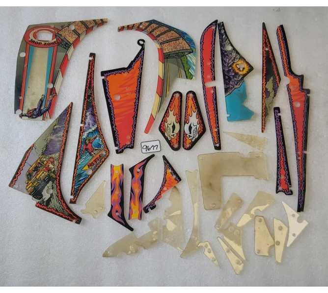 WILLIAMS NO FEAR Pinball Machine INCOMPLETE PLASTIC Set #9677 