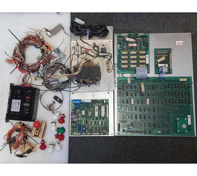 WILLIAMS STARGATE Arcade Game Board Set, Wiring Harness, Power Supply, Transformer, Joystick & more LOT (2073)