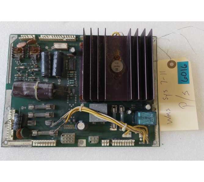 WILLIAMS SYSTEM 7-11 Pinball POWER SUPPLY Board #6016 