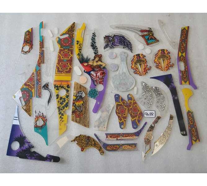 WILLIAMS TALES OF THE ARABIAN NIGHTS Pinball Machine INCOMPLETE PLASTIC Set #9688 
