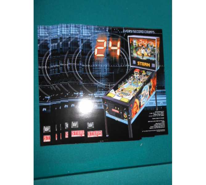 24 Pinball Machine Game Original Sales Promotional Flyer