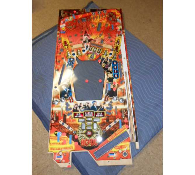 Stern Ac Dc Premium Le Pinball Machine Game Playfield Production Reject 8 For Sale Free Shipping Coin Op Parts Etc Arcade Pinball Vending