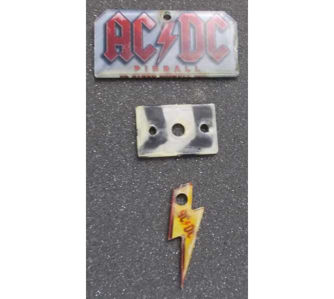 AC/DC Original Pinball Machine Promotional Key Fob Keychain Plastic - Stern - LOT of 3 