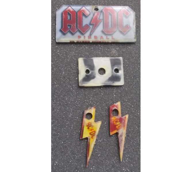 AC/DC Original Pinball Machine Promotional Key Fob Keychain Plastic - Stern - LOT of 4  