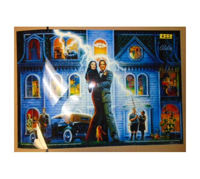 ADDAMS FAMILY Pinball Machine Game Translite Backbox Artwork for sale - #31-1357-20017 
