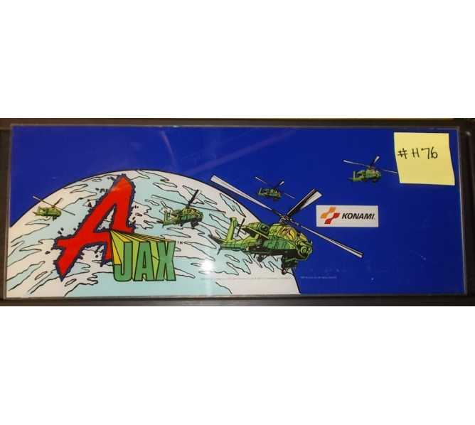 AJAX Arcade Machine Game Overhead Header Marquee #H76 for sale by KONAMI  