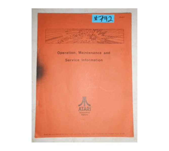 ANTI-AIRCRAFT Arcade Machine Game OPERATION, MAINTENANCE & SERVICE INFORMATION MANUAL #742 for sale 