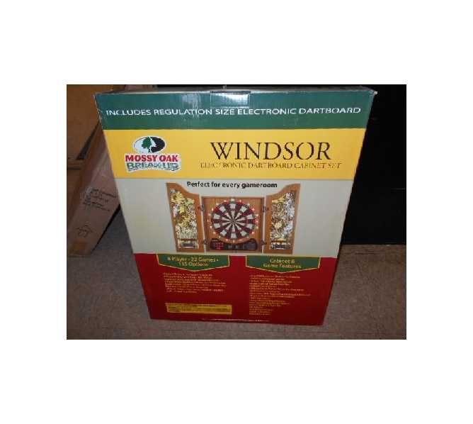 Arachnid Windsor Electronic Dartboard Cabinet Set for sale - Mossy Oak 