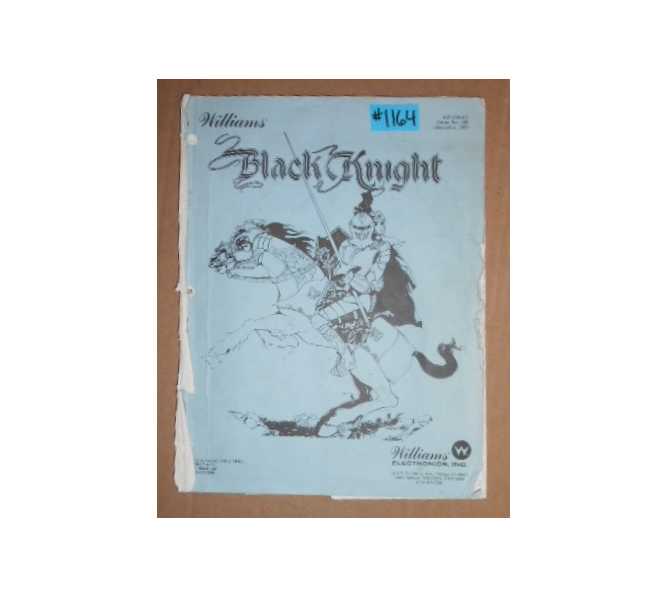 BLACK KNIGHT Pinball Machine Game MANUAL with SCHEMATICS & INSTRUCTION BOOKLET #1164 for sale 